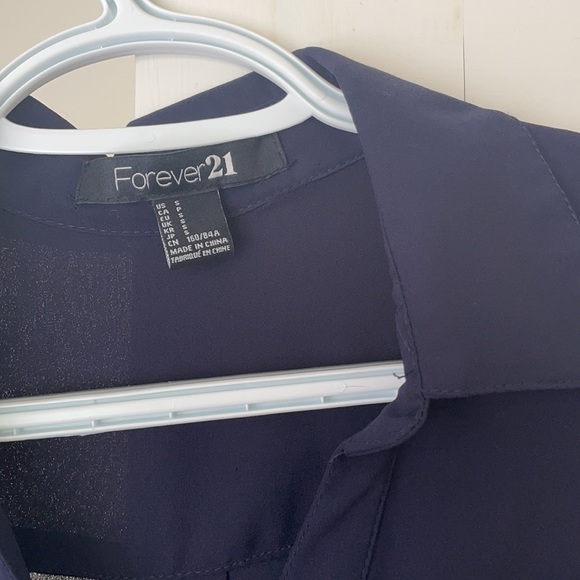 Navy Shirt Dress from Forever 21 - Picture 2 of 3